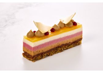 Pistacie/hindbær kage 2,5x10cm (EU organic)
